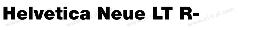 Helvetica Neue LT R字体转换